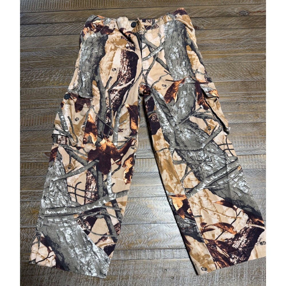 Outfitters Ridge Cargo Pants Kids Size 8 Camo 3-D Hunting Utility Preloved